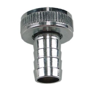 Riko chroom slangwartelset 1/2 x 3/4 met borgring
