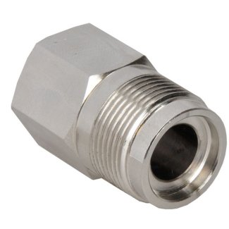 Riko gaskoppeling 1/2" binnendraad x M24, vernikkeld