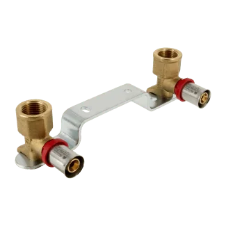 Bonfix Binnendraad x Alu-pers Muurplaatbeugel (dubbele muurplaat) | 1/2 x 16 | Hoogte 47 mm