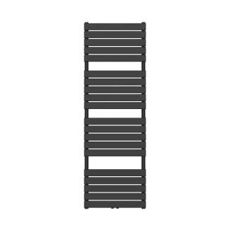 180x60 cm - 1025 Watt - Ecorad Florence - Mat Zwart  - Handdoekradiator | Designradiator