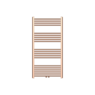 120x60 cm - 775 Watt - Ecorad Handdoekradiator - Geborsteld Koper - Universal-6 aansluitpunten