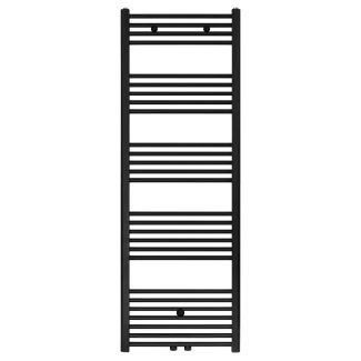 160x50 cm - 900 Watt - Ecorad Handdoekradiator - Mat Zwart (RAL9005) - Universal-6 aansluitpunten