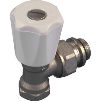 Radiatorkraan haaks 16mm x 1/2"