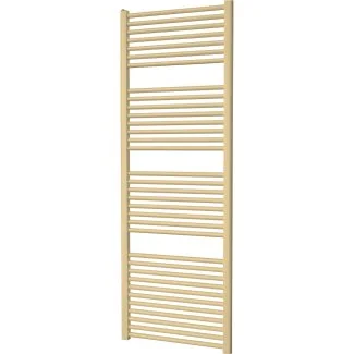 120x40 cm - 550 Watt - Ecorad Handdoekradiator - Mat Goud - Universal-6 aansluitpunten