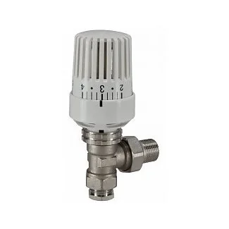 Thermostatische Radiatorkraan haaks