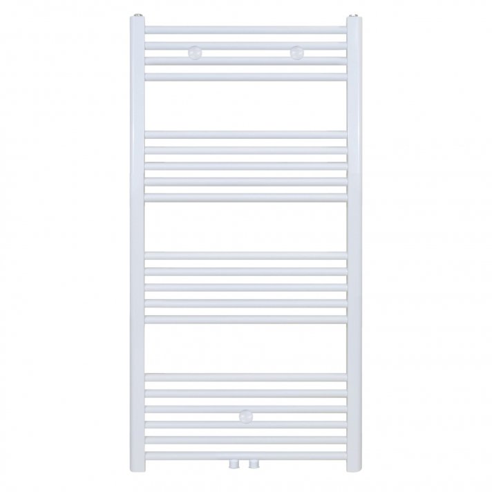 600x1200 – 762 Watt | Handdoekradiator Mat Wit Zij- & Middenaansluiting