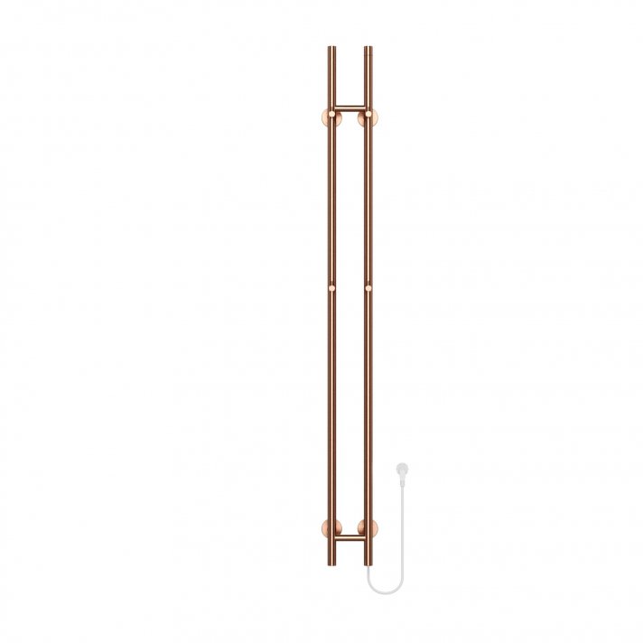 1500x168 - 120 Watt | Elektrische Dubbele Staafhanddoekradiator - Koper