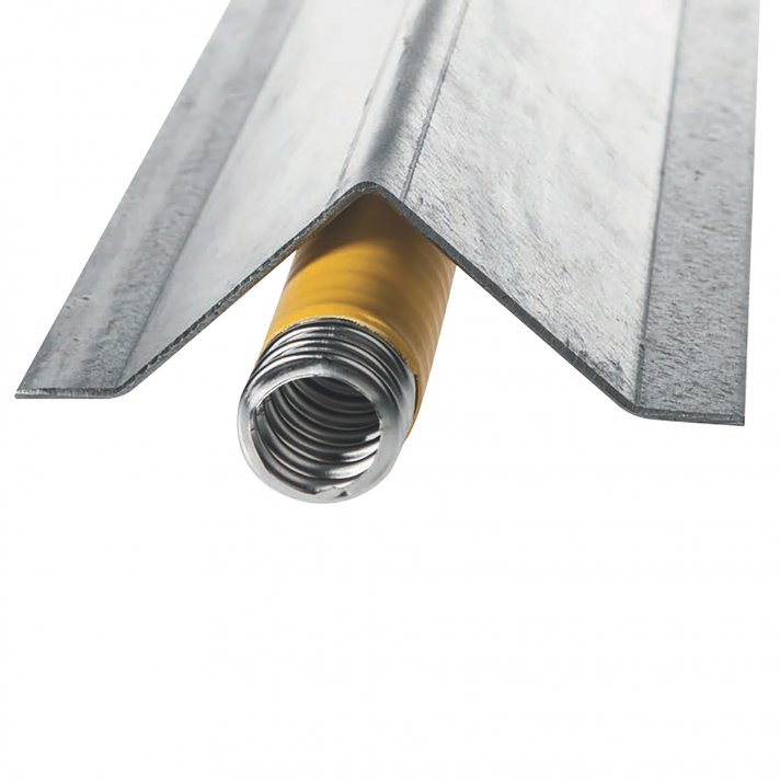 Coverfix Floor Maxi, beschermplaat voor gasleidingen tot max. Ø28 mm, lengte 1 m