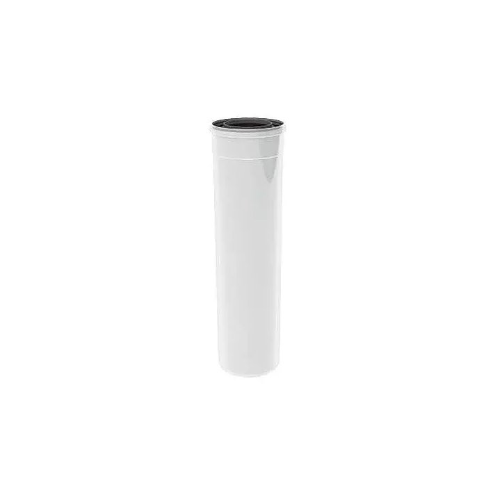 TwinSafe Concentrische Pijp Lengte 500 mm x Ø80/125 mm Wit PP
