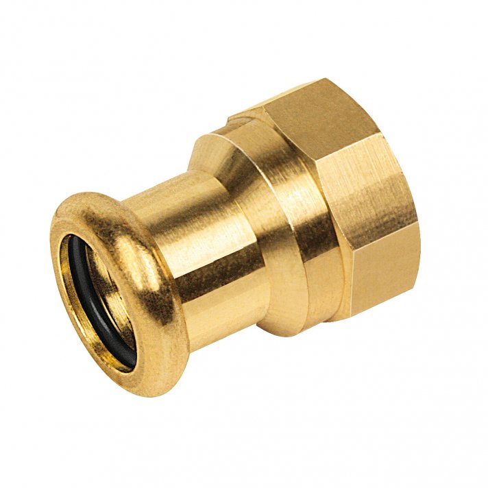 Bonfix Roodkoper Binnendraad x Press schroefbus (water) | 1/2 x 15