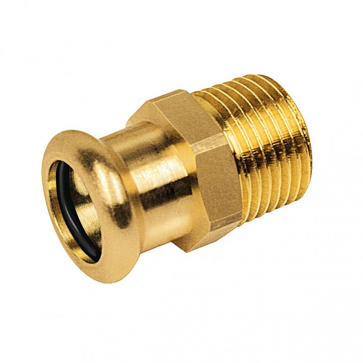 Bonfix Roodkoper Buitendraad x Press puntstuk (water) | 3/8 x 15