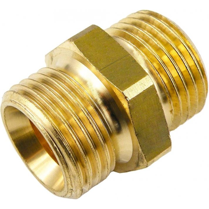 Reductienippel 21,7G buitendraad x 1/4" buitendraad