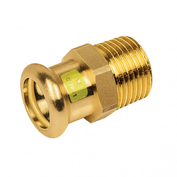 Bonfix Roodkoper Buitendraad x Press puntstuk (gas) | 1/2 x 12