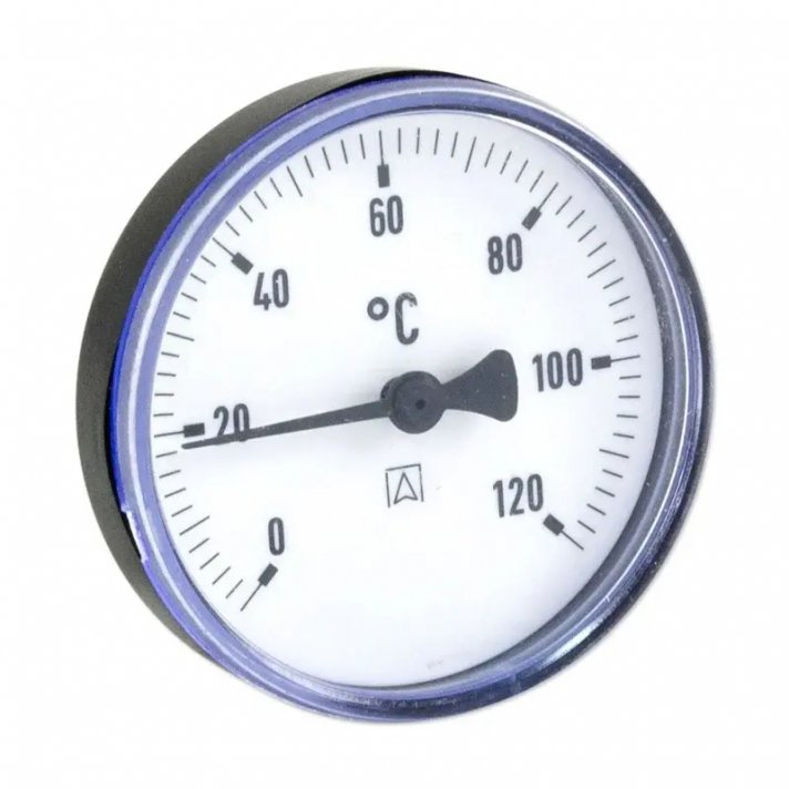 Afriso Thermometer 0-120°C achteraansluiting 1/2" Ø63 mm lengte 40 mm