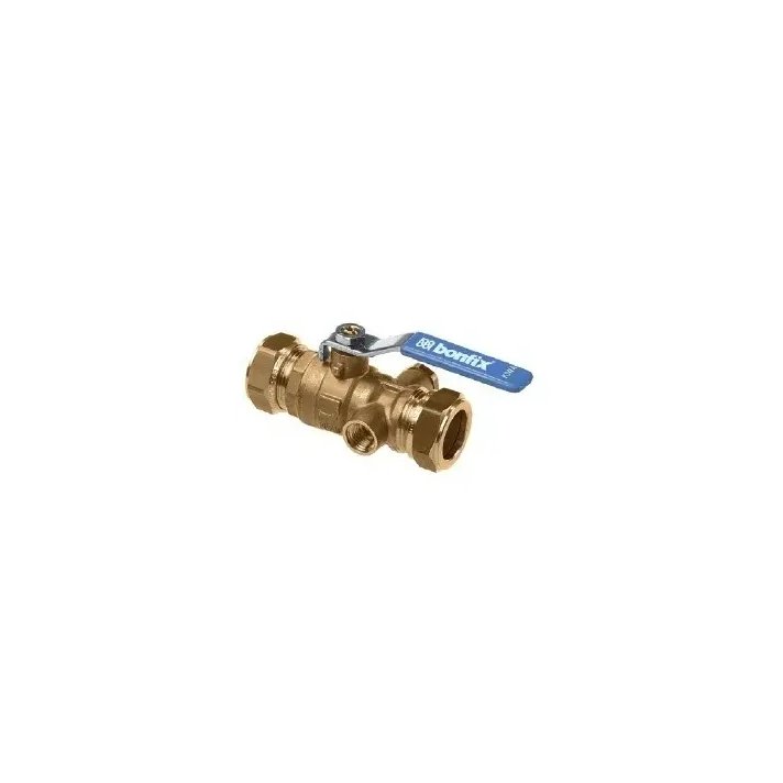 Bonfix Kogelstopkraan met aftap 15x15 mm