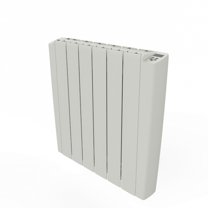 580x1080 - 2000W | Aluminium Muur Radiator Wit + Afstandsbediening