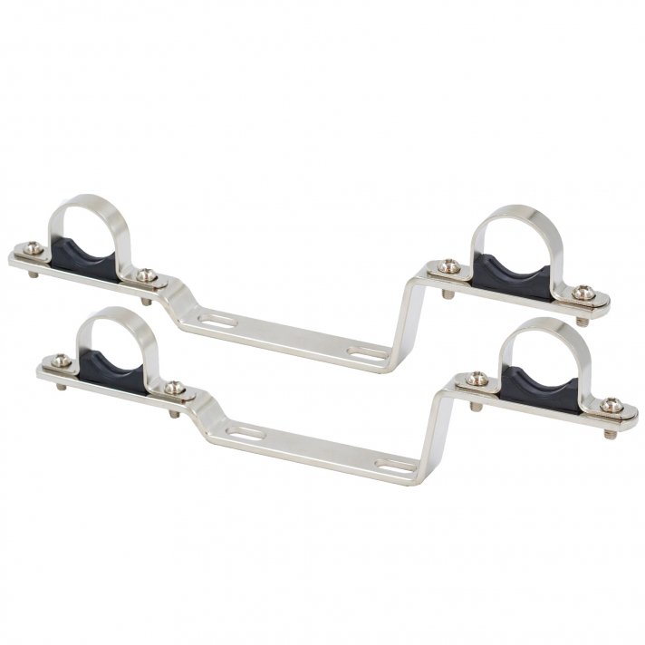 Dubbele ophangbeugels voor verdeler met bolkraan 1" 2sts/set