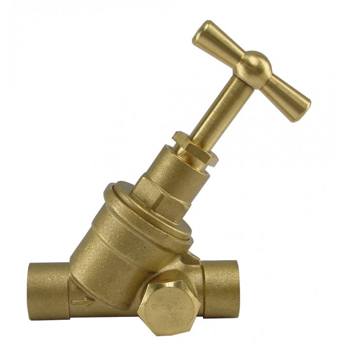 Riko Gastec stopkraan 12 mm capillair x capillair met aftapgelegenheid