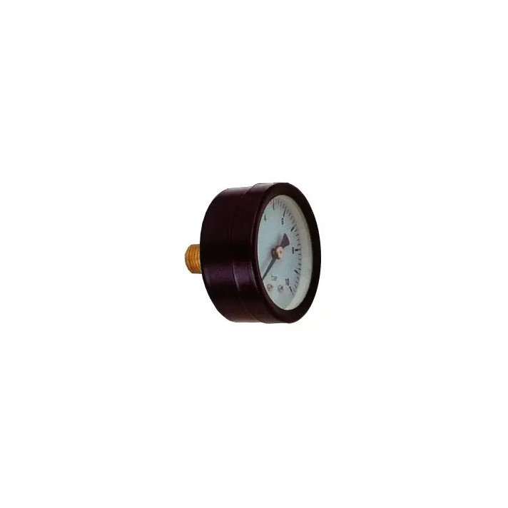 Drukmeter manometer 1/4" achteraansluiting 0-10 bar