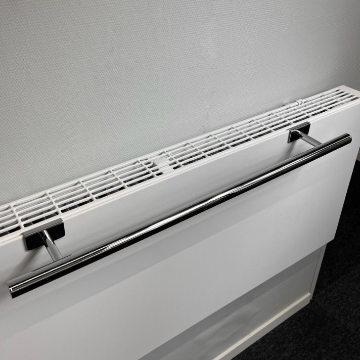 BSXL handdoekenrek 400 mm voor radiatoren boven-bevestiging Chroom