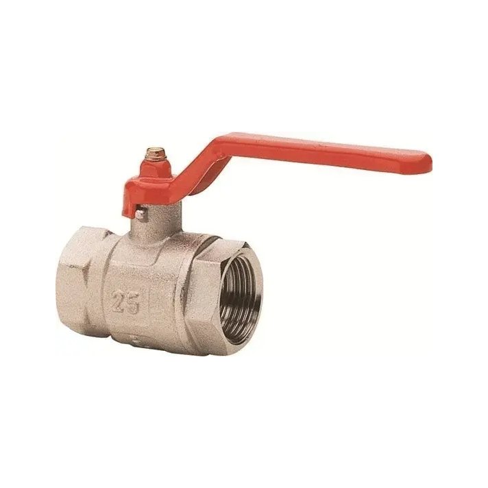 Kogelkraan met rode hendel 1/2"