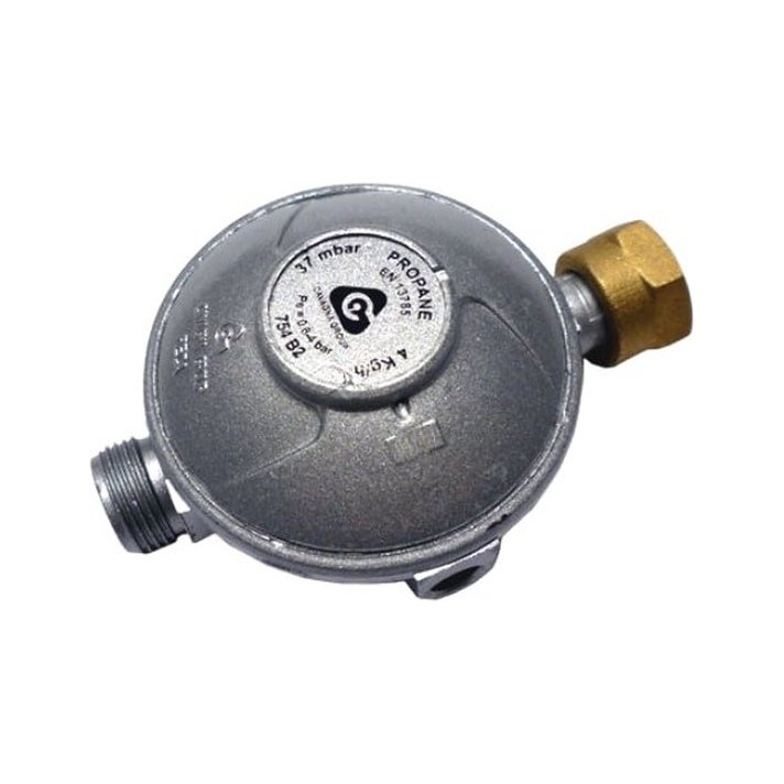 Flesregelaar 30-80 mbar, debiet 2 kg/u, POL-slangaansluiting