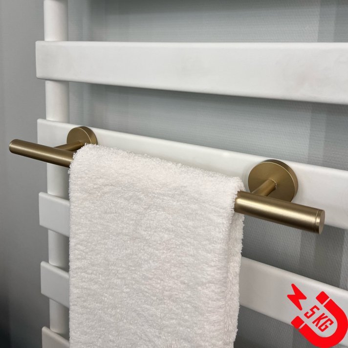 BSXL magnetisch 500 mm handdoekenrek voor radiatoren- Goud
