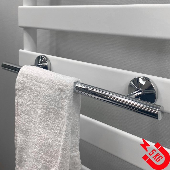BSXL magnetisch 600 mm handdoekenrek voor radiatoren – Chroom