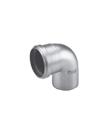 Alu-Fix Rookgasbocht 90° x Ø80 mm (Manchet/Sok)