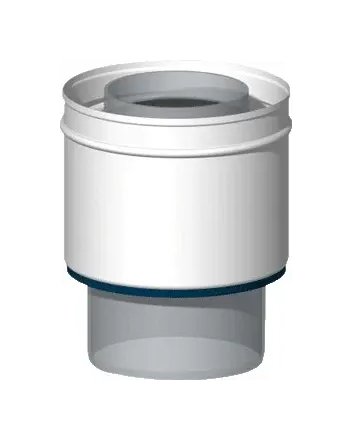 MiniFlex Overgangstuk Ø80/80 - Ø60/100 mm Flexibel Aluminium