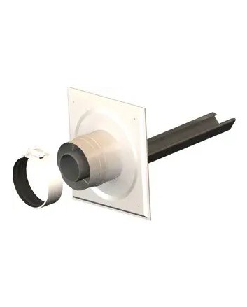 MiniFlex Schachtaansluiting + Drager Ø60/100 mm Concentrisch