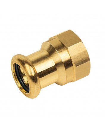 Bonfix Roodkoper Binnendraad x Press schroefbus (water) | 1/2 x 22