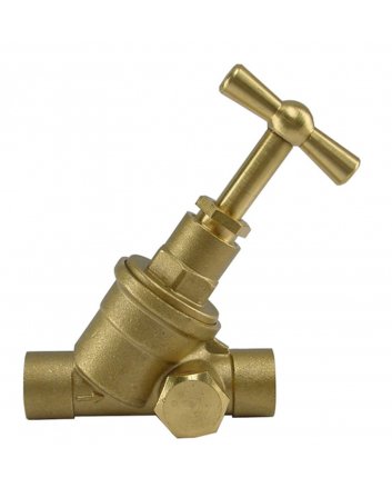 Riko Gastec stopkraan 15 mm capillair x capillair met aftapgelegenheid