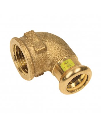 Bonfix Roodkoper Binnendraad x Press kniekoppeling (gas) | 1 x 28