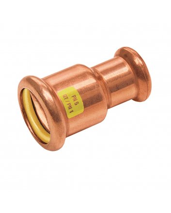 Bonfix Roodkoper Press rechte verloopkoppeling (gas) | 22 x 15