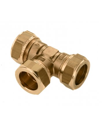 Bonfix Messing Knel T-koppeling | 28 x 28 x 28