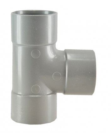 T-stuk 3 x mof 32 mm 90 graden PVC