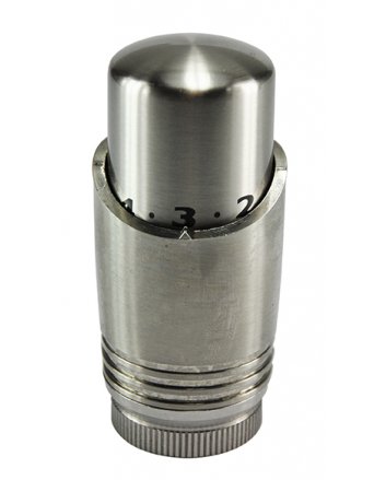 Luxe thermostaatknop M30, geborsteld staal