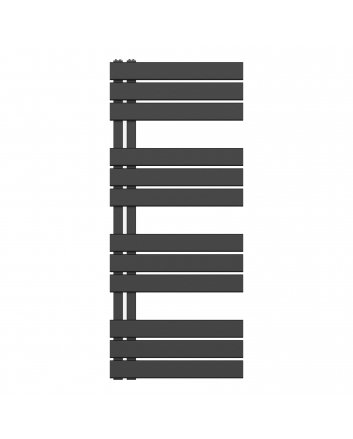 1200x500 – 593 Watt | handdoekradiator zwart | links aansluiting/comb