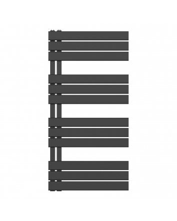 1200x600 – 681 Watt | handdoekradiator zwart | links aansluiting/comb