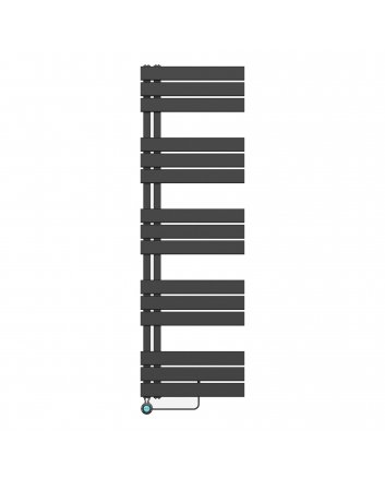 1600x500 – 755 Watt | elektrische handdoekradiator zwart | links aansluiting/comb