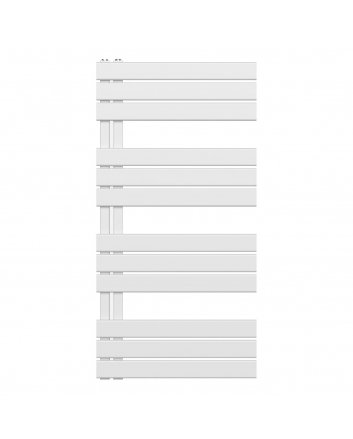 1200x600 – 681 Watt | handdoekradiator wit | links aansluiting/comb