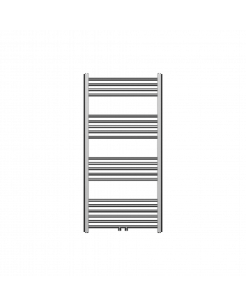 1200x600 414 watt | handdoekradiator gunmetal grijs midden aansluiting