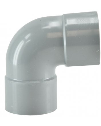 Afvoerbocht dubbele mof 125 mm 90 graden PVC