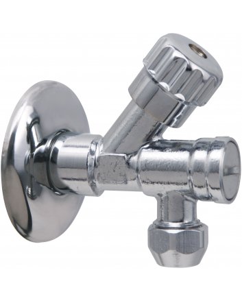 Riko Luxor hoekstopkraan met filter 1/2 x 3/8 of 10 mm knel, chroom