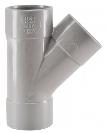 T-stuk 3 x mof 110 mm 45 graden PVC