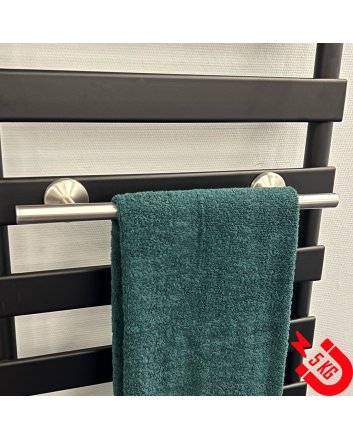 BSXL magnetisch 500 mm handdoekenrek voor radiatoren - Geborsteld RVS