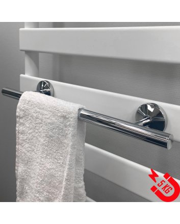 BSXL magnetisch 600 mm handdoekenrek voor radiatoren – Chroom