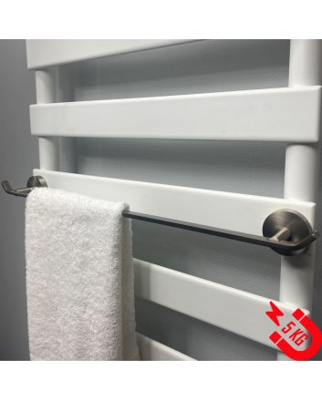 BSXL Magneet-line Nikkel – Magnetische 385 mm handdoekdrager