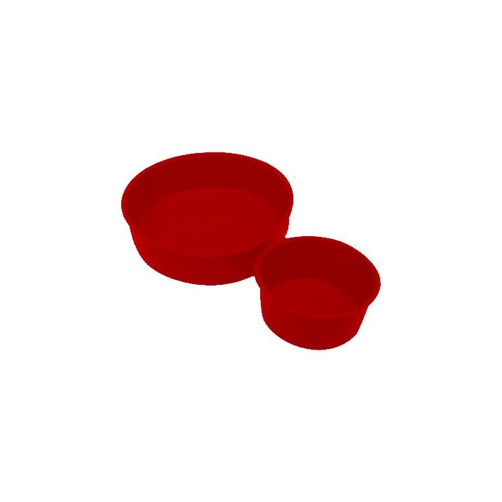 Speciedeksels kunststof 110 mm rood